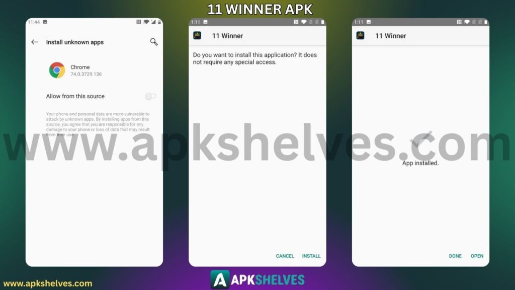 11 Winner Official Download APKSHELVES