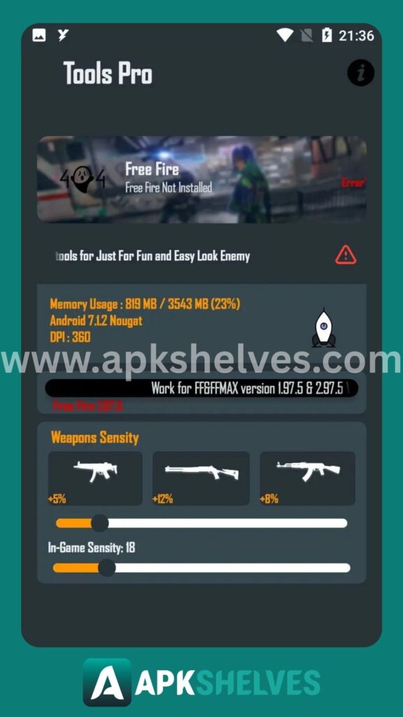 FF Tools Pro Injector APK v3.3 Download Free For Android 2