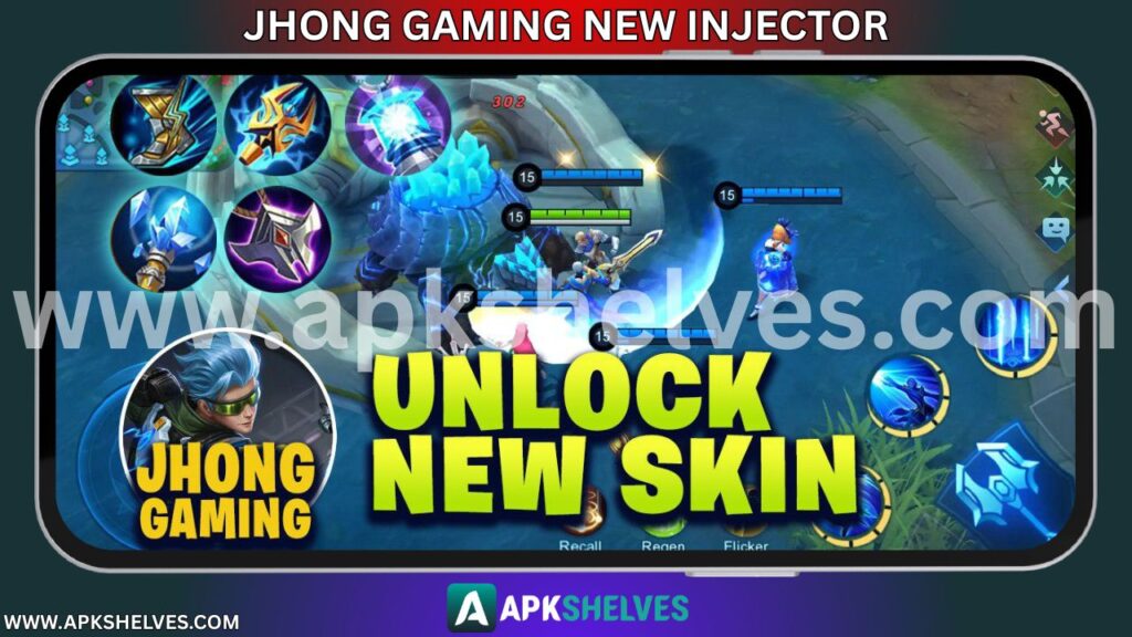 Jhong Gaming Injector APK v_44 – Unlock Powerful ML Skins! 1