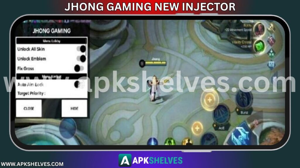 Jhong Gaming Injector APK v_44 – Unlock Powerful ML Skins! 3
